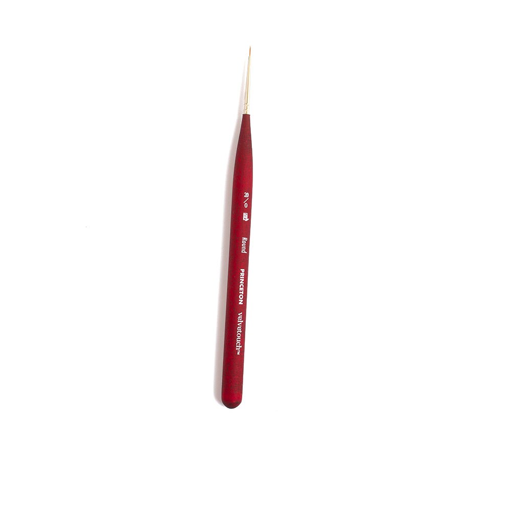 Princeton, Brush, Art & School, Velvetouch, Multimedia Brush, Mini, Round, 20/0, 398269